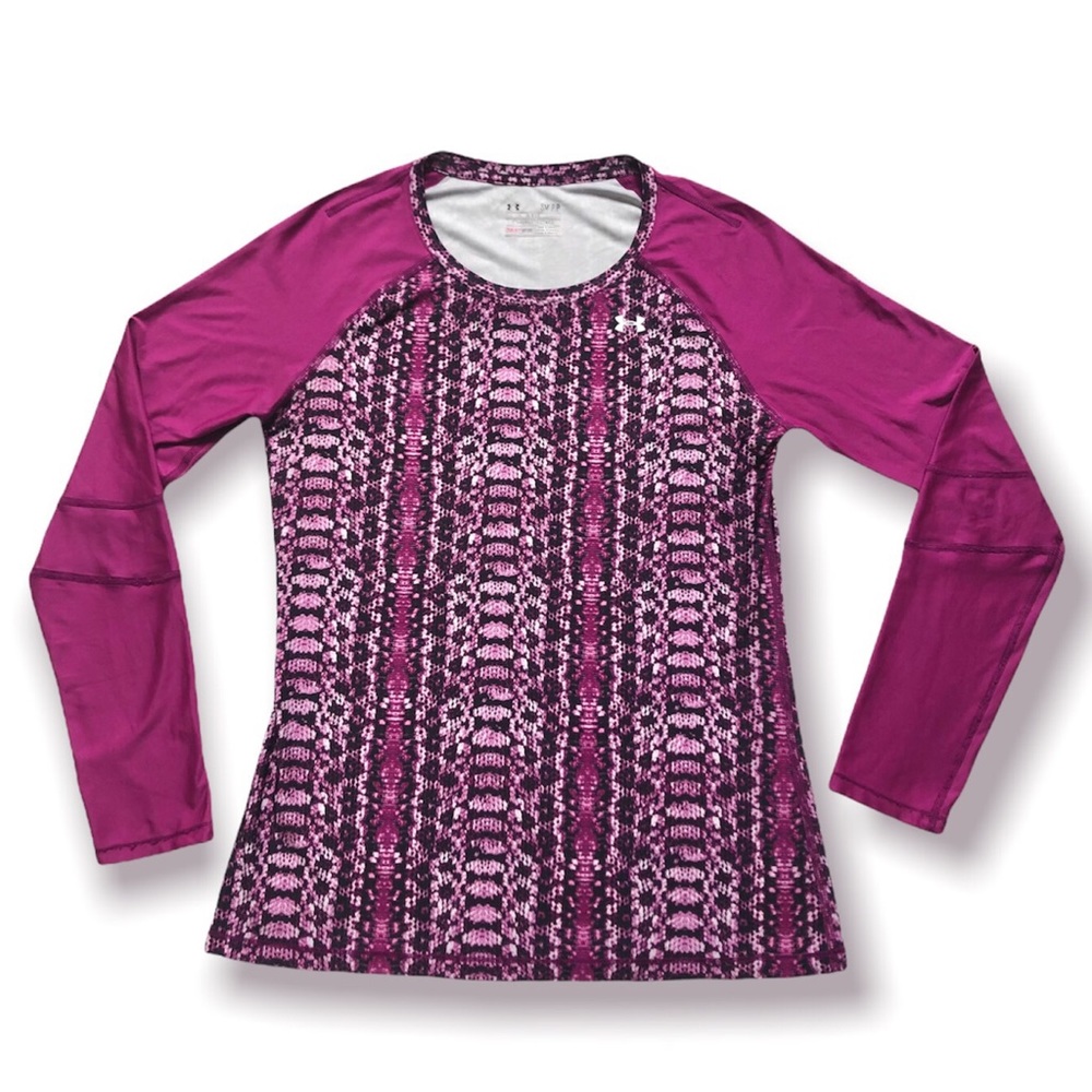 Under Armour Heat Gear Animal Print Pattern Long Sleeve Shirt